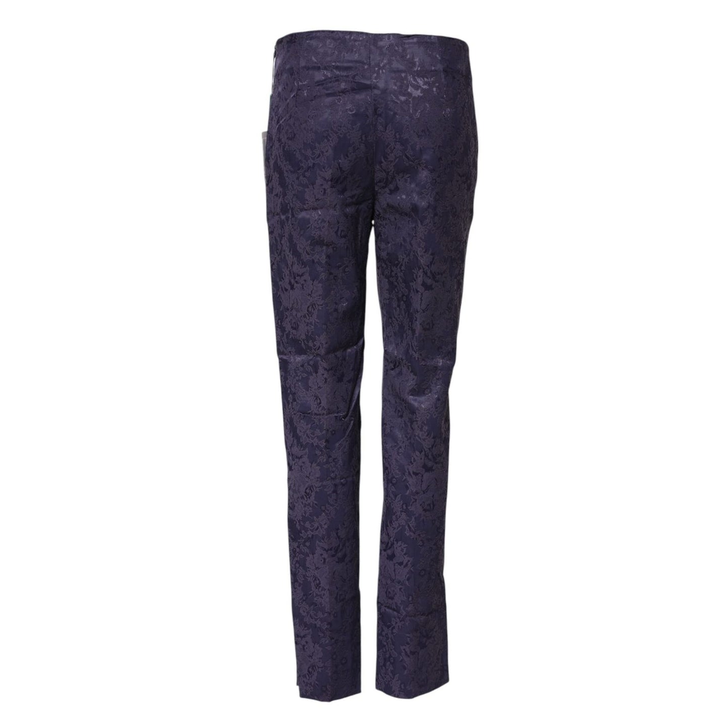 BENCIVENGA Purple Jacquard High Waisted Pants