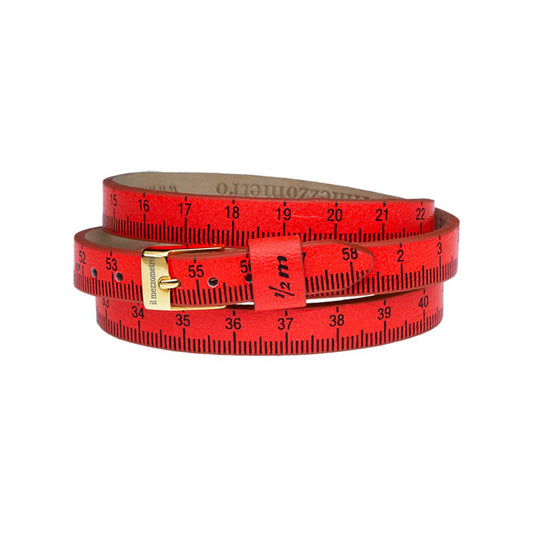 Il MEZZOMETRO Mod. FLUO - Bracciale in pelle/leather bracelet-0