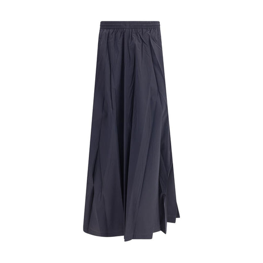 Balenciaga Blue Polyester Long Skirt Balenciaga
