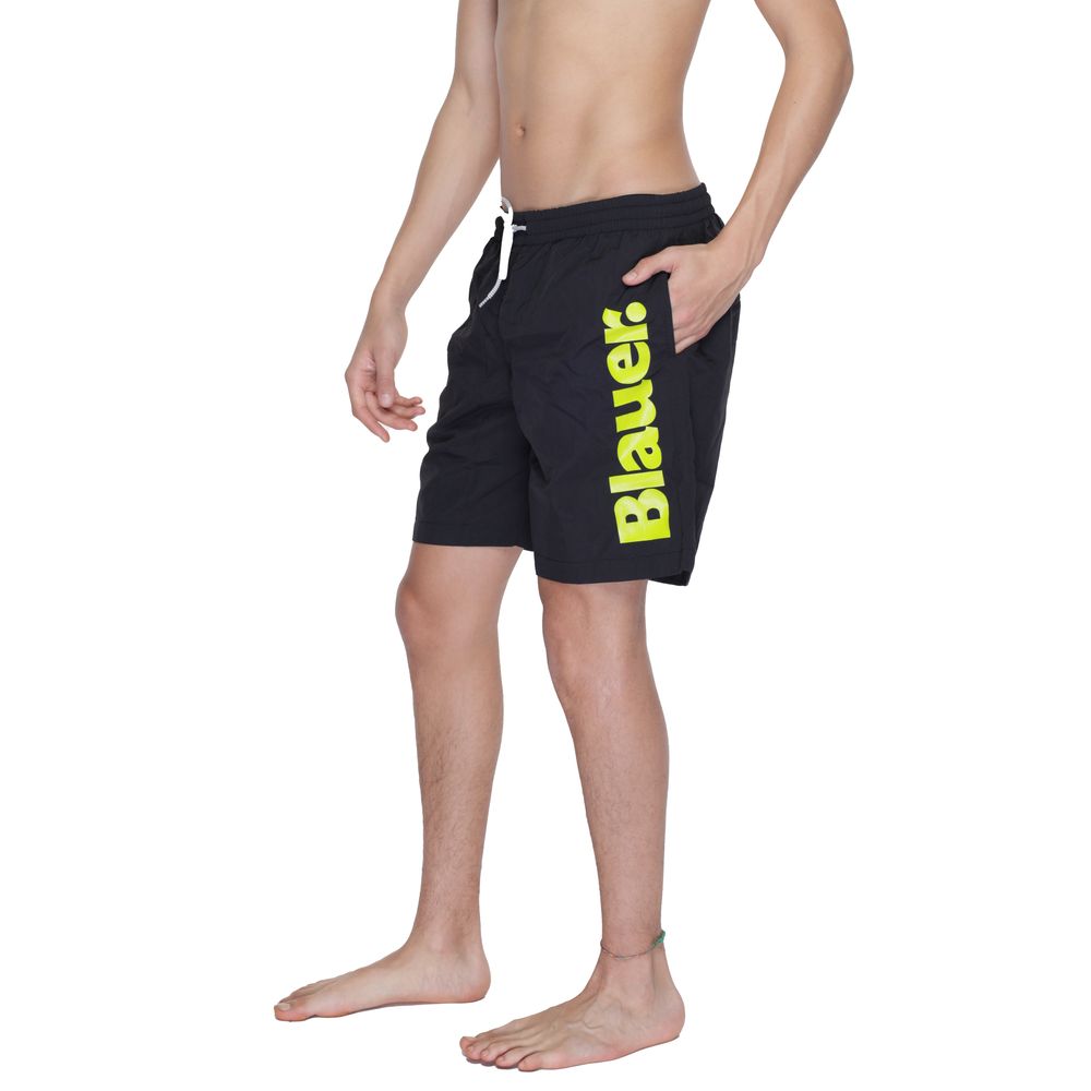 Blauer Black Polyamide Swim Shorts