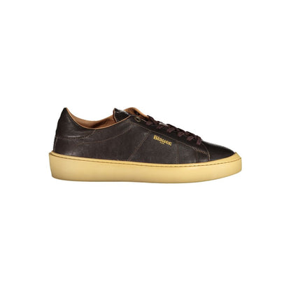 Blauer Marrone Leather Men Sneaker