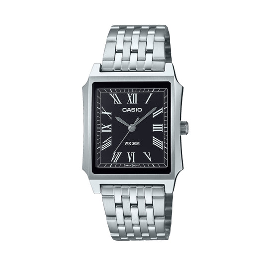 CASIO COLLECTION Mod. TANK - STEEL, BLACK Category-Watches,Gent Ready stocked Watches,Men,READY STOCKED WATCHES,Watches - Accessories,Wristwatch