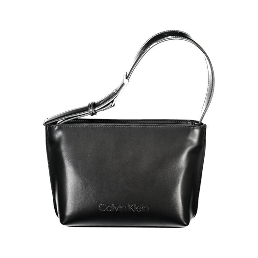 Calvin Klein Black Polyester Woman Shoulder Bag