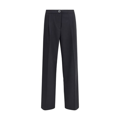 Cruna Black Polyester Casual Pants