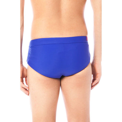 Datch Blue Polyamide Mens Swim Briefs