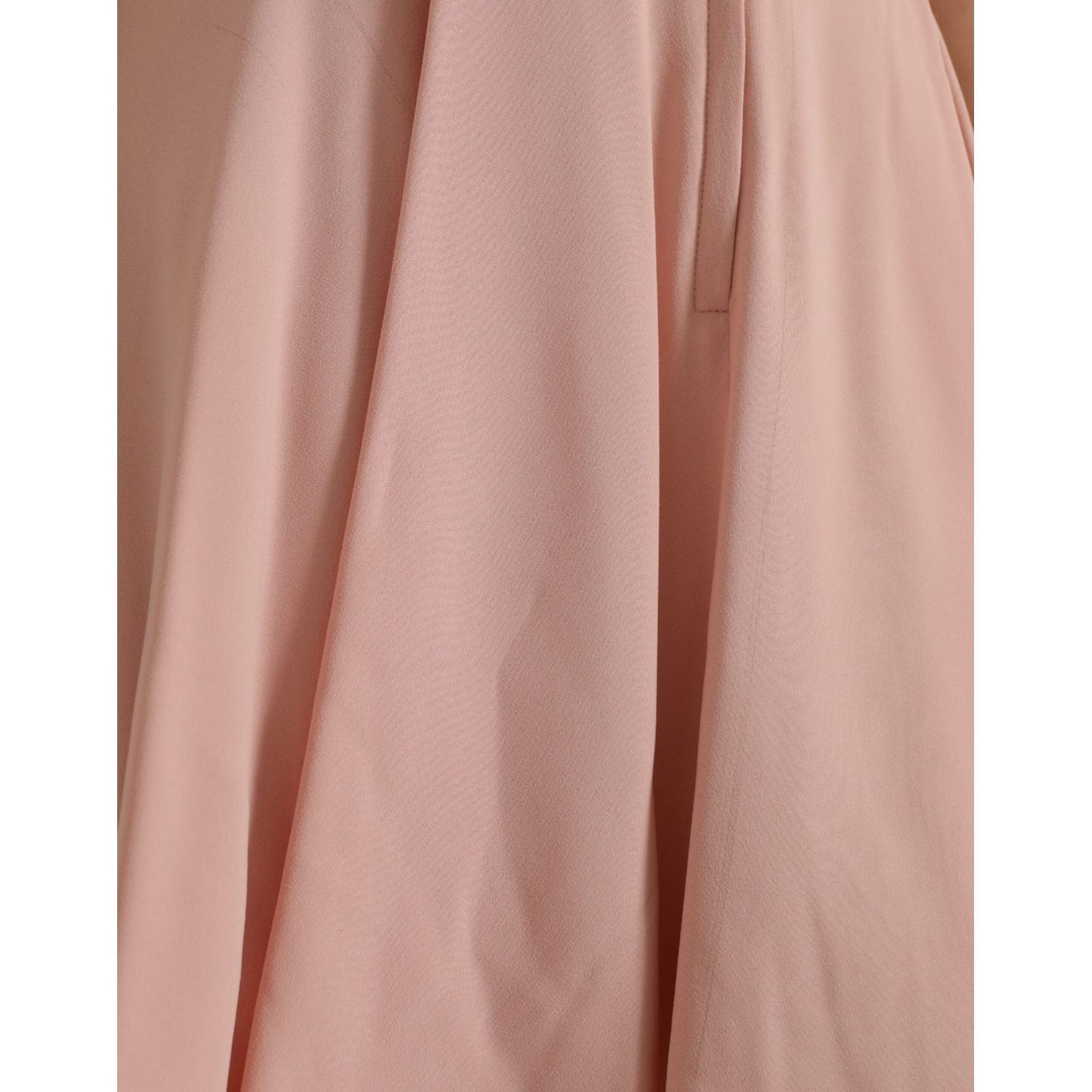 Dolce & Gabbana Light Powder Rose Viscose Pleated Skirt