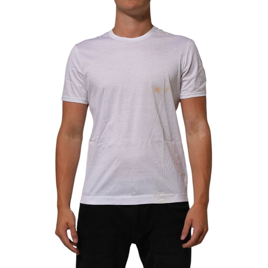 Dolce & Gabbana White Cotton Crew Neck Underwear Tee T-shirt Dolce & Gabbana