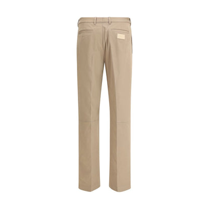 Fendi Brown Cotton Casual Pants