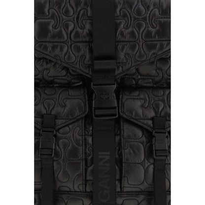 Ganni Black Polyamide Backpack 1728,72470364320,Backpacks - Bags,Bags,Black,Ganni,New with tags,Women
