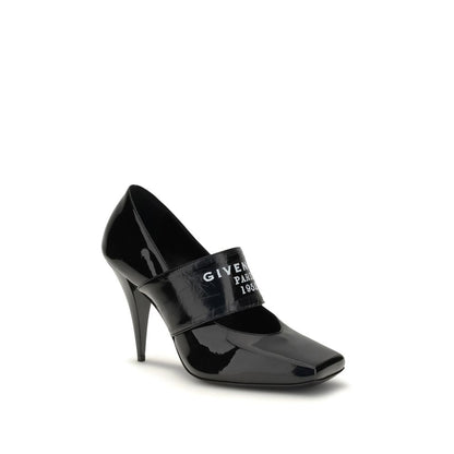 Givenchy Black Calf Leather Bos Taurus High Heel Pumps