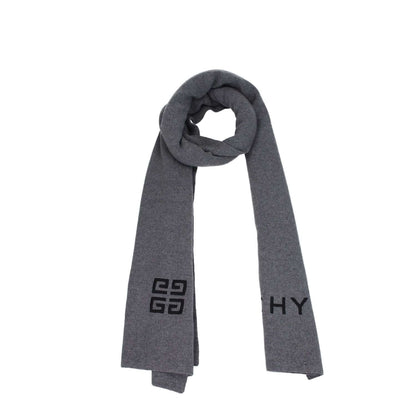 Givenchy Gray Wool Scarf 1728,75667636384,Accessories,Givenchy,Gray,Men,New with tags,Scarves - Accessories,Scarves - Scarves - Accessories
