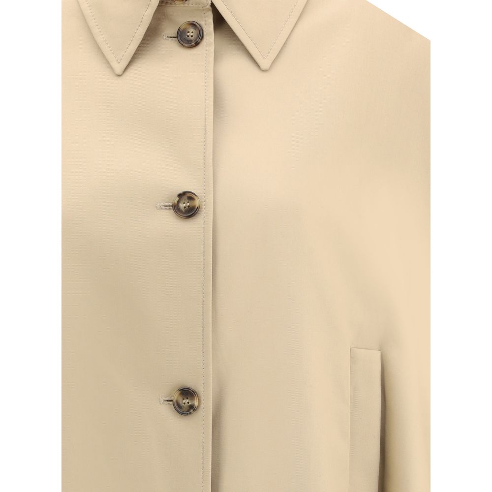 Max Mara Beige Cotton Coat Max Mara