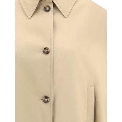 Max Mara Beige Cotton Coat Max Mara