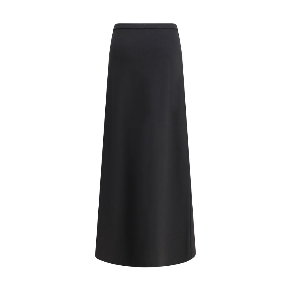 Max Mara Black Viscose Long Skirt Max Mara
