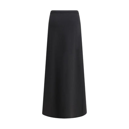 Max Mara Black Viscose Long Skirt Max Mara