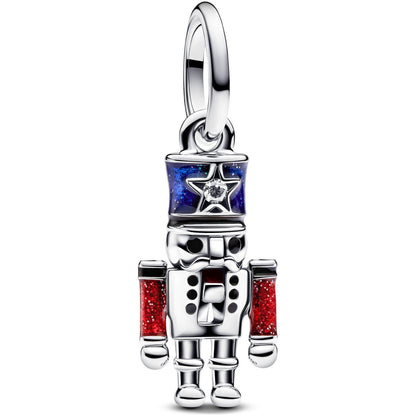 PANDORA CHARMS Mod. MOVEABLE NUTCRACKER DANGLE DESIGNER FASHION JEWELLERY