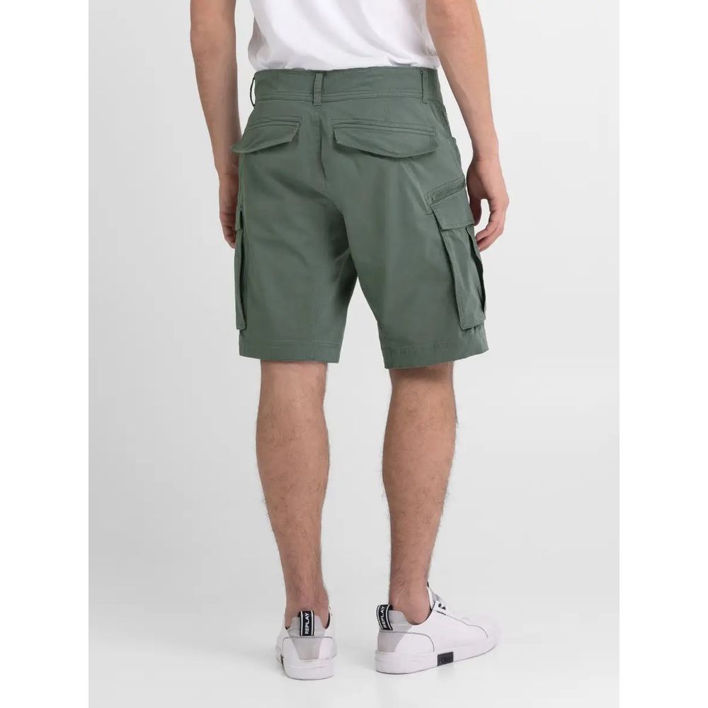 Replay Bicolor Cotton Bermuda Shorts