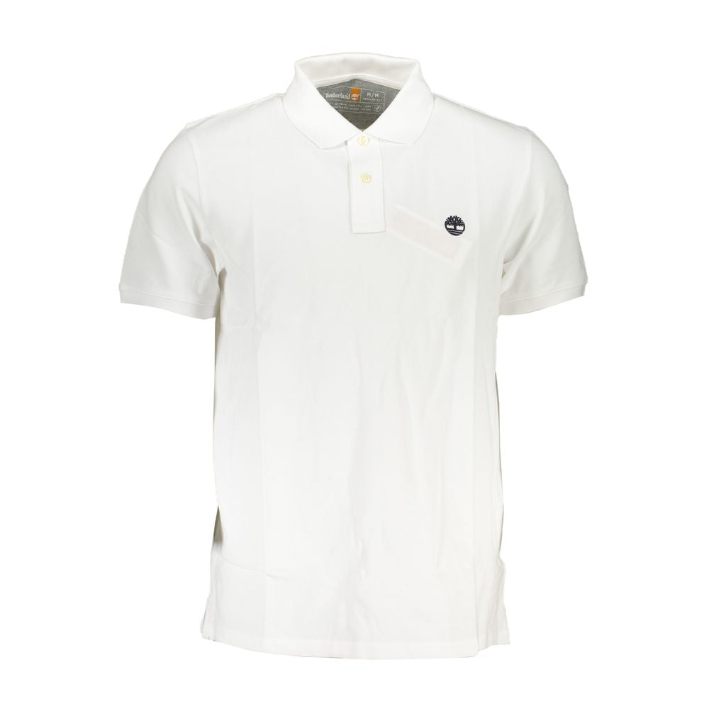 Timberland Bianco Cotton Men Polo Shirt