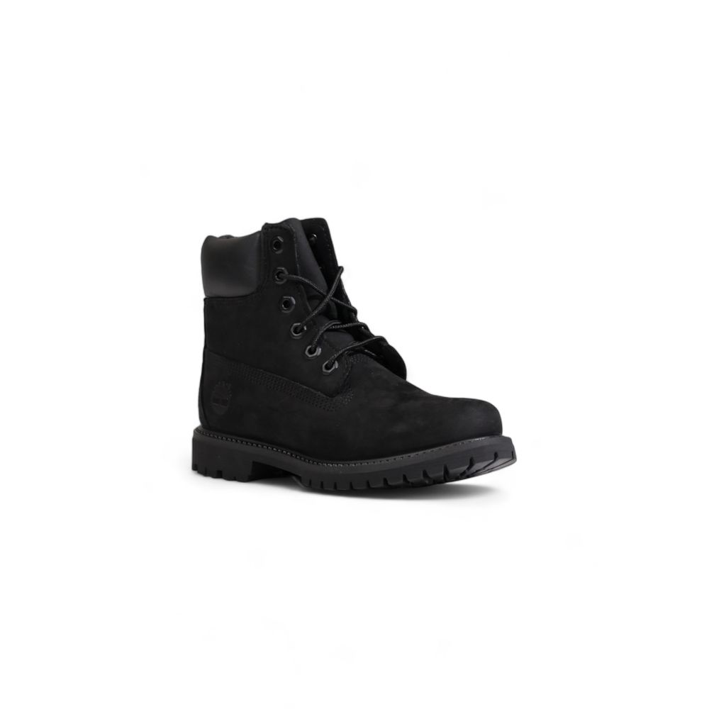 Timberland Black Recycled Leather Lace-Up Boots