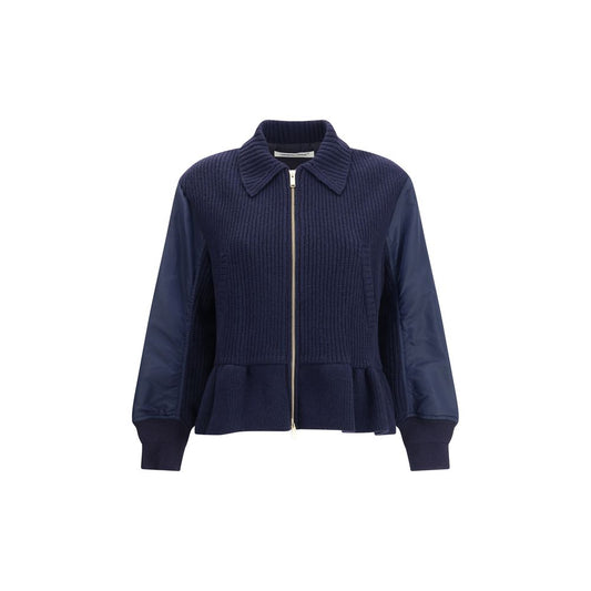 Undercover Blue Wool Bomber